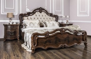 Кровать двуспальная "Илона" с мягким изголовьем (1800) караваджо в Карталах - kartaly.mebel-74.com | фото