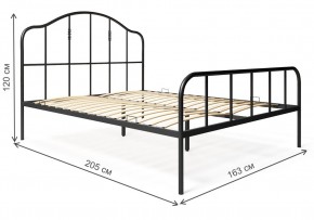 Кровать Милена 160х200 черная в Карталах - kartaly.mebel-74.com | фото