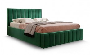 Кровать "Вена" 1400 СТАНДАРТ Вариант 1 Мора зеленый + бельевой ящик с кроватным основанием и подъемным механизмом в Карталах - kartaly.mebel-74.com | фото