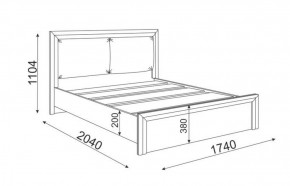 Кровать 1.6 Глэдис М31 с настилом и мягкой частью (ЯШС/Белый) в Карталах - kartaly.mebel-74.com | фото