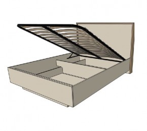 Кровать с основанием с ПМ и местом для хранения (1600) в Карталах - kartaly.mebel-74.com | фото