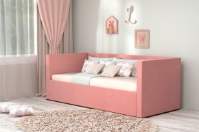 Кровать с ПМ (арт.030) (с/м 900*2000мм) (б/матр), ткань розовая в Карталах - kartaly.mebel-74.com | фото