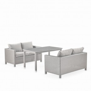 Обеденный комплект плетеной мебели с диванами T256C/S59C-W85 Latte в Карталах - kartaly.mebel-74.com | фото