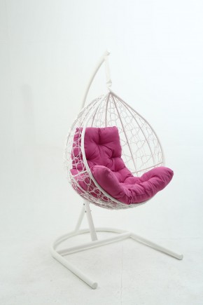 Подвесное кресло Бароло (белый/розовый) в Карталах - kartaly.mebel-74.com | фото