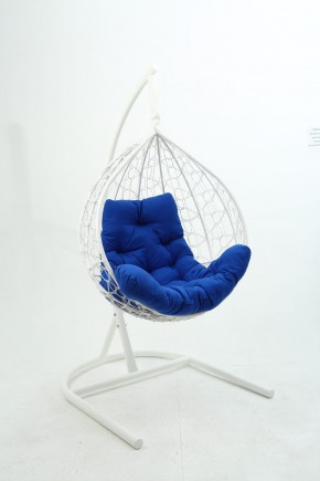 Подвесное кресло Бароло (белый/синий) в Карталах - kartaly.mebel-74.com | фото