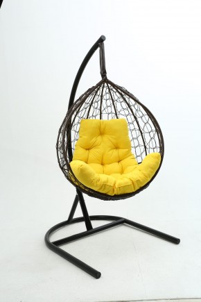 Подвесное кресло Бароло (коричневый/желтый) в Карталах - kartaly.mebel-74.com | фото