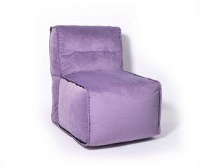 Прямое модульное бескаркасное кресло Комфорт (Фиолет велюр) в Карталах - kartaly.mebel-74.com | фото