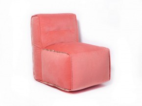 Прямое модульное бескаркасное кресло Комфорт (Персик велюр) в Карталах - kartaly.mebel-74.com | фото