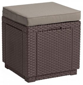 Пуфик Куб с подушкой (Cube with cushion) графит - прохладный серый в Карталах - kartaly.mebel-74.com | фото
