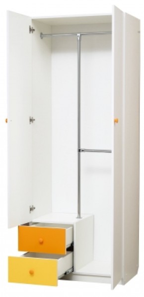 Шкаф 2-х дверный с ящиками и зеркалом Радуга (800) в Карталах - kartaly.mebel-74.com | фото