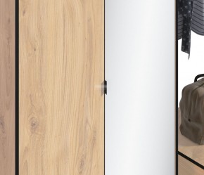 Шкаф 2х дверный с зеркалом Лофт СБ-3111 (Дуб Минерва) в Карталах - kartaly.mebel-74.com | фото