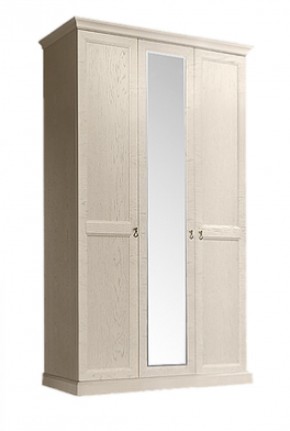 Шкаф 3-х дверный (с зеркалом) для платья и белья Венеция дуб седан (ВНШ1/3) в Карталах - kartaly.mebel-74.com | фото