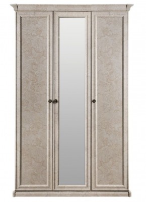 Шкаф 3-х створчатый (2+1) с зеркалом Афина (крем корень) в Карталах - kartaly.mebel-74.com | фото