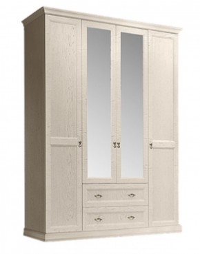 Шкаф 4-х дверный (с зеркалами) для платья и белья с выдвижными ящиками Венеция дуб седан (ВНШ1/41) в Карталах - kartaly.mebel-74.com | фото