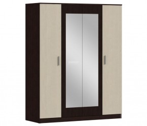 Шкаф 4х дверный с зеркалами Уют СБ-2750/1.Н (Венге/Паллада) в Карталах - kartaly.mebel-74.com | фото