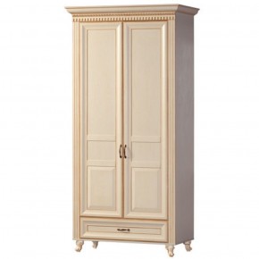Шкаф для одежды 2-х дверный №471 Марлен Кремовый белый в Карталах - kartaly.mebel-74.com | фото