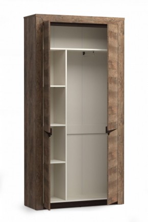 Шкаф для одежды 33.18 "Лючия" (бетон пайн белый / венге / белый) в Карталах - kartaly.mebel-74.com | фото