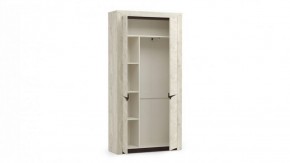 Шкаф для одежды 33.18 "Лючия" (бетон пайн белый / венге / белый) в Карталах - kartaly.mebel-74.com | фото