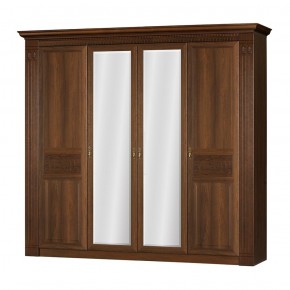 Шкаф для одежды 4-дверный №203 "Лючия" Дуб оксфорд в Карталах - kartaly.mebel-74.com | фото