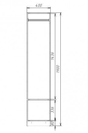 Шкаф для Одежды ЭШ1-РП-19-4 (ручка профильная) серия "Экон" в Карталах - kartaly.mebel-74.com | фото