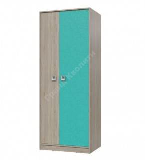 Шкаф для одежды Сити (Арт. 6-9411) Дуб Сонома/Аква в Карталах - kartaly.mebel-74.com | фото