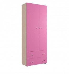 Шкаф ДМ 800 с 2-мя ящиками (розовый) в Карталах - kartaly.mebel-74.com | фото