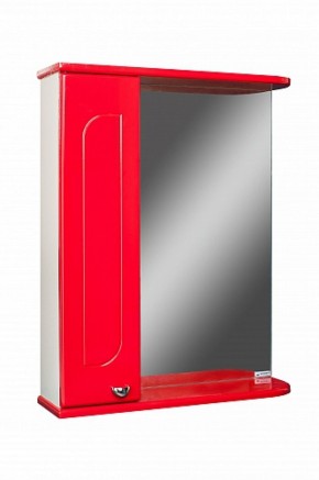 Шкаф-зеркало Радуга Красный 50 левый АЙСБЕРГ (DA1122HZR) в Карталах - kartaly.mebel-74.com | фото
