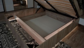 Спальня Джулия Кровать 160 МИ с подъемным механизмом Дуб крафт серый в Карталах - kartaly.mebel-74.com | фото