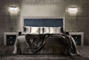 Спальный гарнитур Тиффани Premium черная/серебро в Карталах - kartaly.mebel-74.com | фото