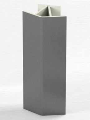 Угловое соединение для цоколя 135 гр. h100 мм (Алюминий; Венге; Дуб Сонома, Белый, Черный) в Карталах - kartaly.mebel-74.com | фото