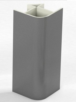 Угловое соединение для цоколя 90 гр. h150 мм (Алюминий; Белый; Венге; Дуб Сонома; Черный) в Карталах - kartaly.mebel-74.com | фото