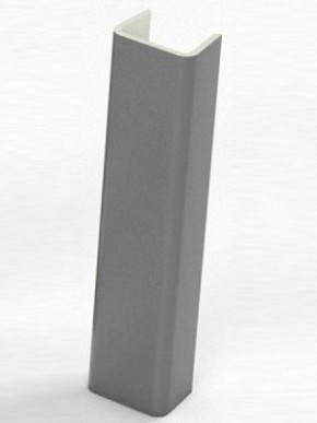 Торцевая заглушка  для цоколя h100 мм (Алюминий; Венге; Дуб Сонома, Белый, Черный) в Карталах - kartaly.mebel-74.com | фото