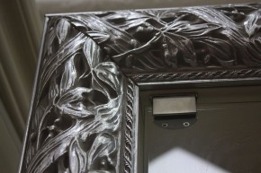 Зеркало большое Тиффани Premium черная/серебро (ТФ/02(П) в Карталах - kartaly.mebel-74.com | фото